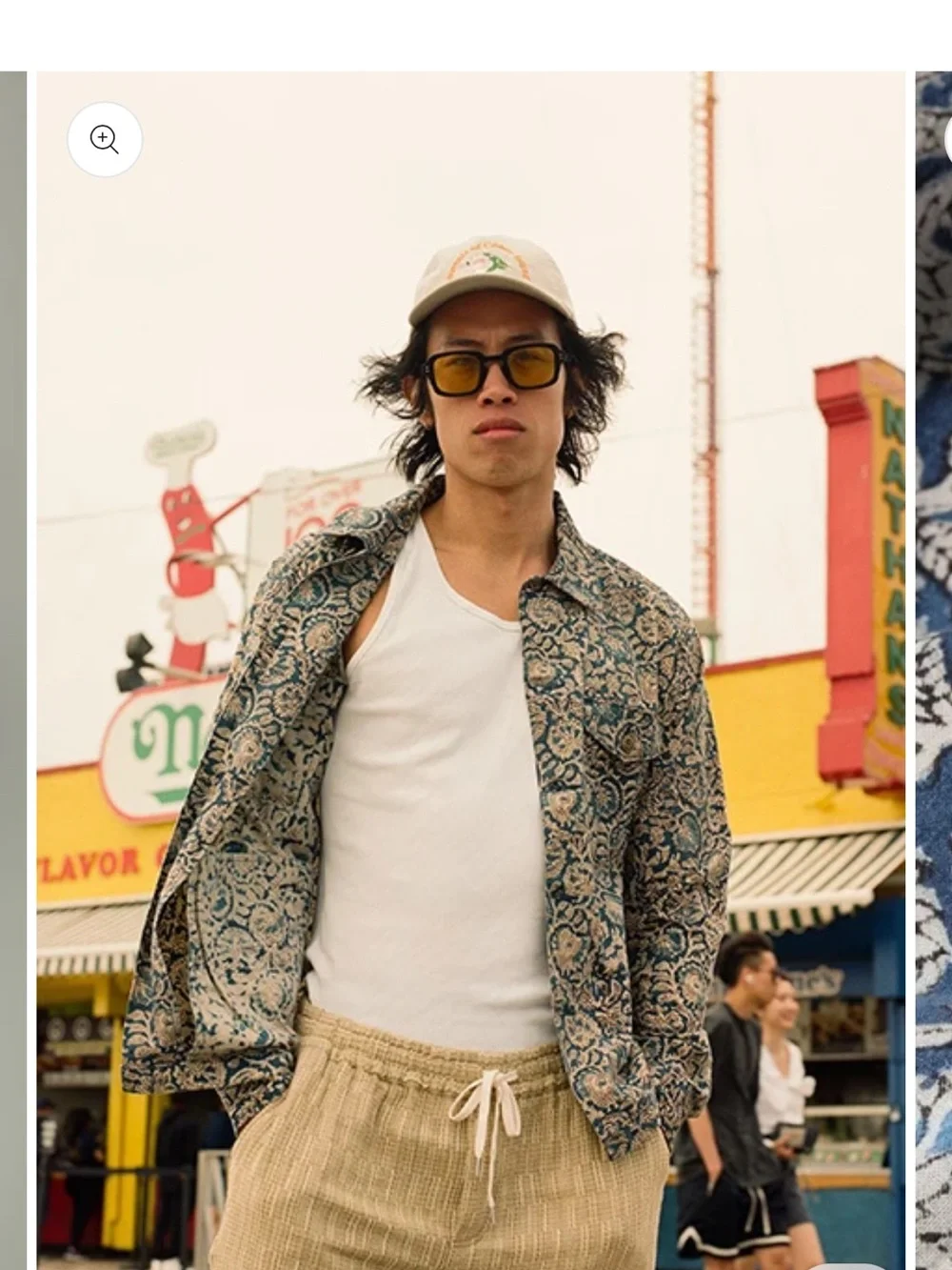 CORRIDOR MILITARY JACKET IN INDIGO HANDBLOCK